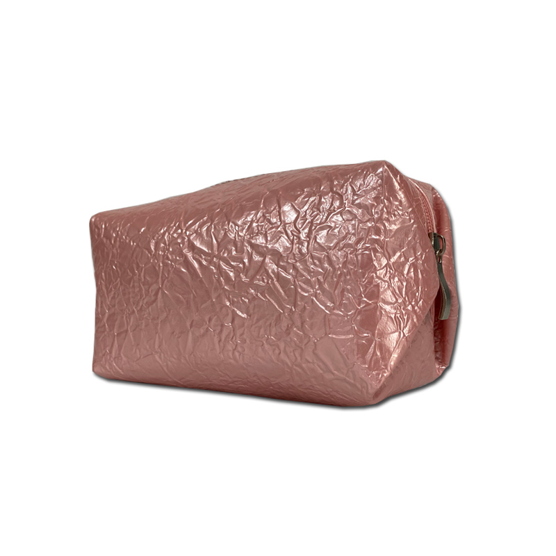 Pink fluorescent makeup bag